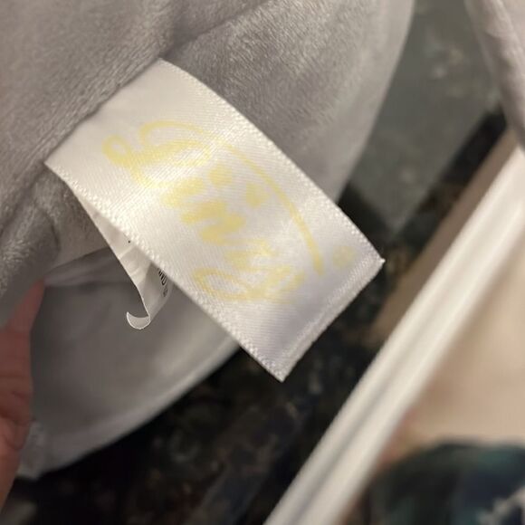 Linzy Toy Squishy Soft Gray Elephant Plush Stuffed Animal 15” with sparkle ears - Picture 7 of 8